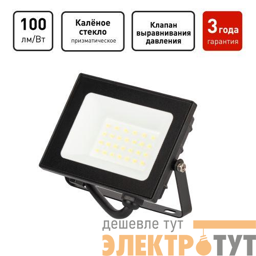 Прожектор светодиодный PRO LPR-062-0-65K-020 20Вт 6500К 2000лм IP65 призма Эра Б0064648