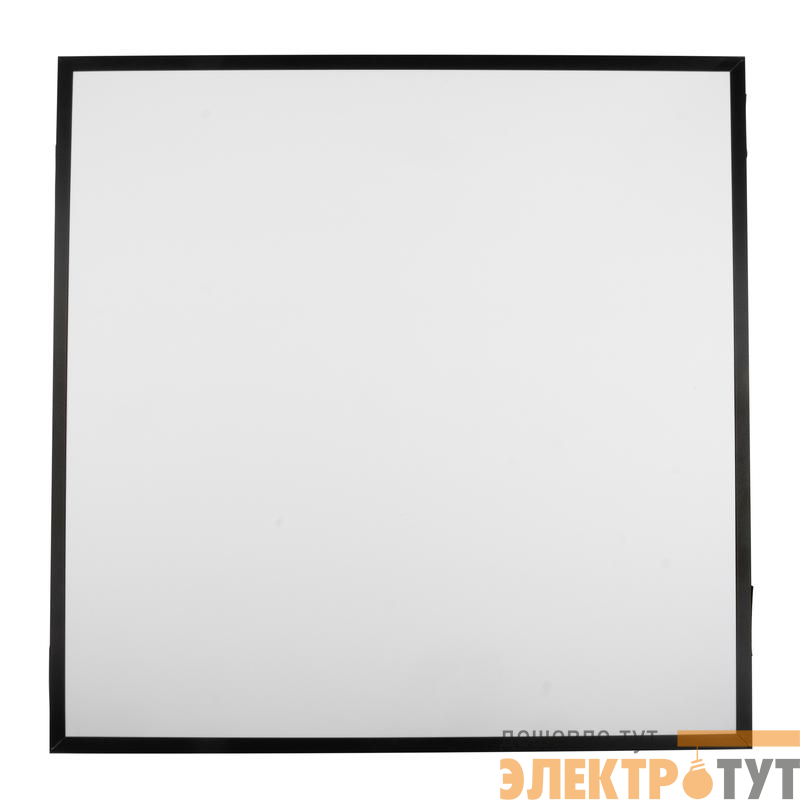 Светильник светодиодный ДВО PPL 588/G OPAL 40Вт 4000К IP40 588х588х25мм BLACK Грильято Pro JazzWay 5062023