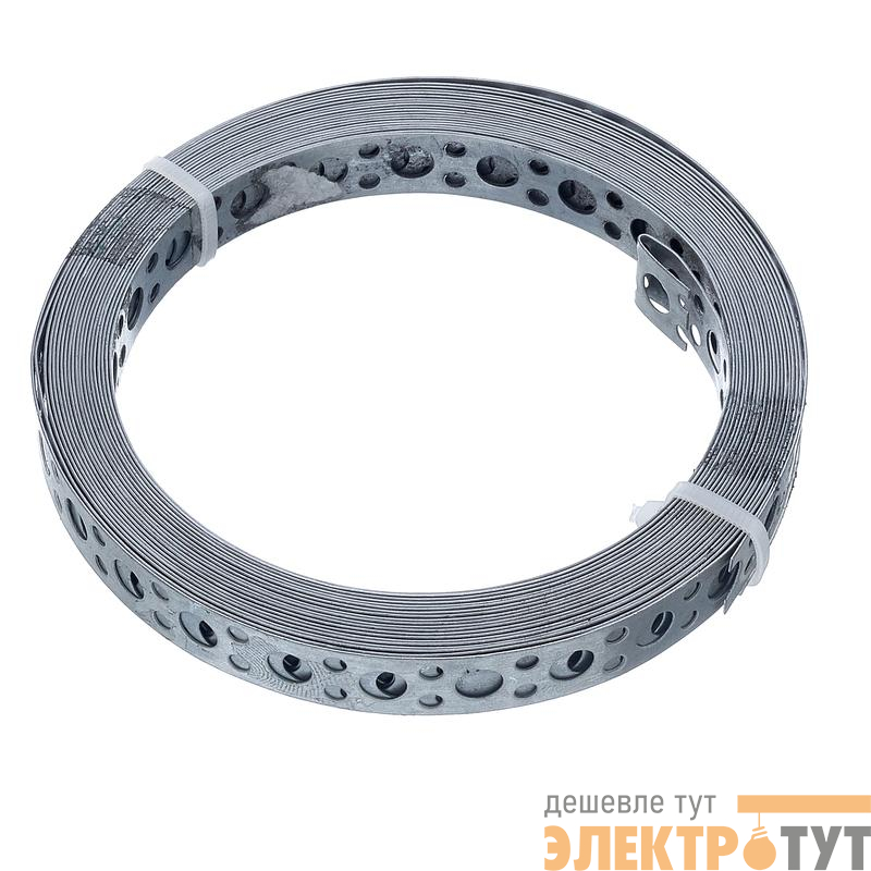 Лента монтажная 0.55х17 прямая 5м цинк этикетка СТРОЙМЕТИЗ 4520029