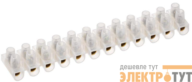 Колодка клеммная ЗВИ-15 4-10кв.мм 12 пар IEK UZV1-015-06