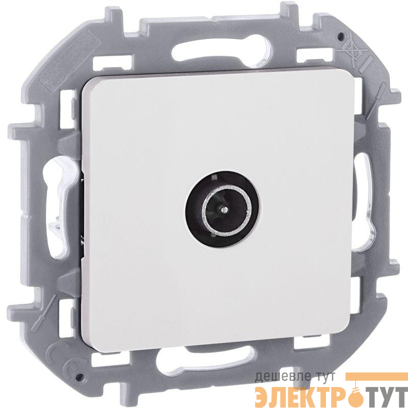 Розетка телевизионная оконечная TV Inspiria 10дБ 5-862мГц механизм бел. IEK 673870