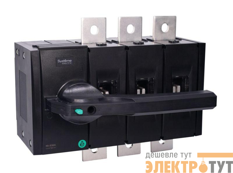 Выключатель-разъединитель SYSTEMEPACT SD630 4п 630А рукоятка фронт. слева (зак. отдельно) SE SSD06304LF0630