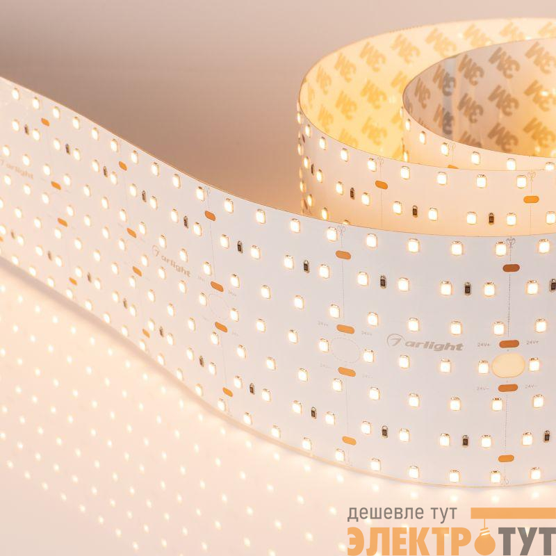 Лента светодиодная S2-A560-85mm 24V Warm 3000К 40Вт/м IP20 2835 открыт. (уп.2.5м) Arlight 021211(2)