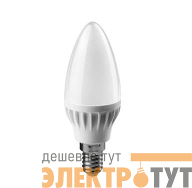 Лампа светодиодная 71 632 OLL-C37-8-230-2.7K-E14-FR 8Вт свеча 2700К тепл. бел. E14 560лм 176-264В ОНЛАЙТ 71632 изображение