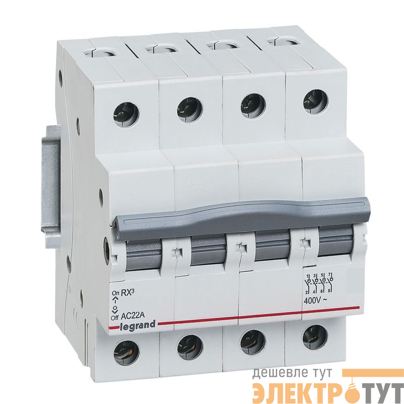 Выключатель-разъединитель 3п 80А RX3 ИЭК Leg 419329
