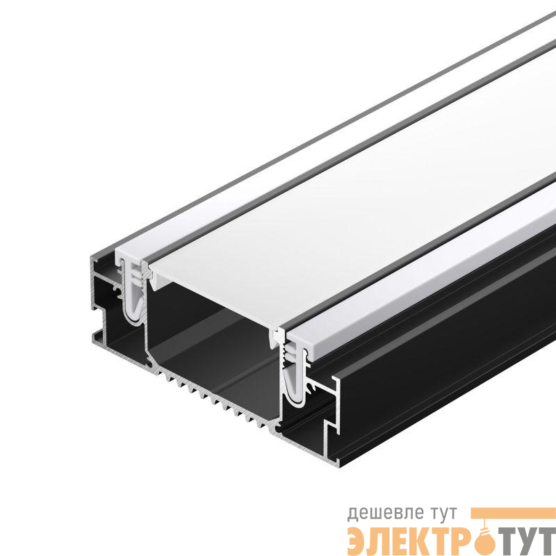 Профиль STRETCH-41-CEIL-CENTER-2000 BLACK L2000 алюм. Arlight 055206