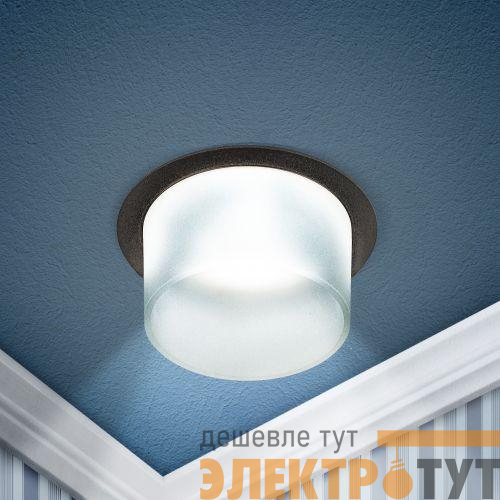 Светильник декоративный DK106 BK MR16 GU5.3 встраив. черн. ЭРА Б0058428