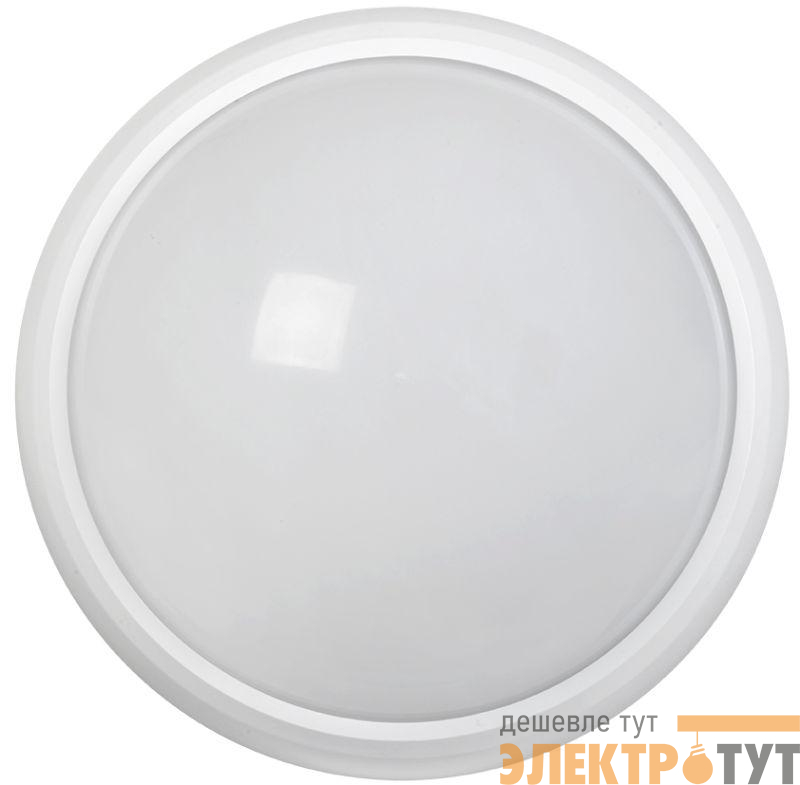 Светильник светодиодный ДПО 5032Д 12Вт 4000К IP65 круг бел. с ДД IEK LDPO1-5032D-12-4000-K01