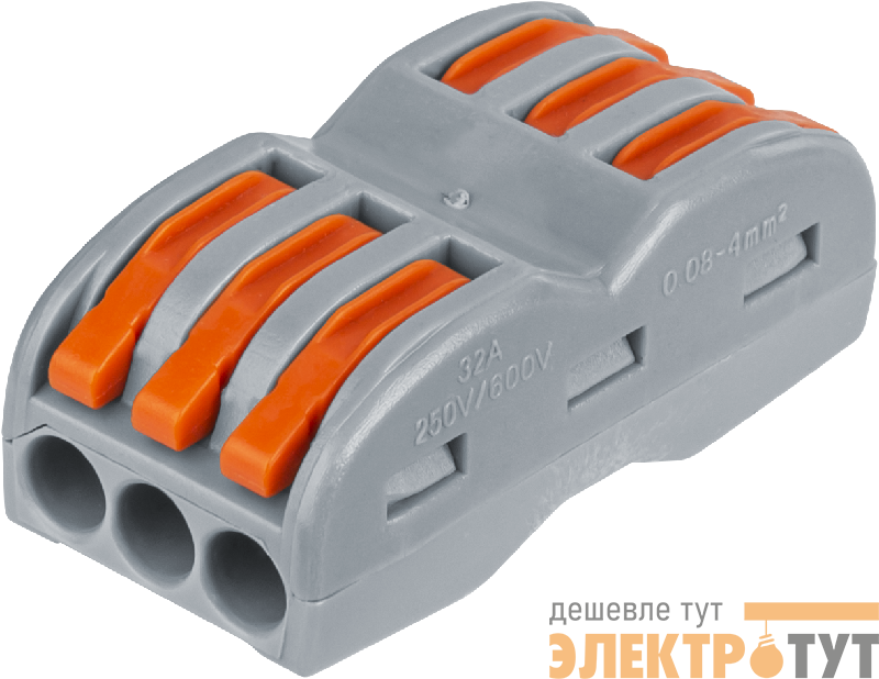 Клемма монтажная 14 220 NTC-R-3х3-6-50 (уп.50шт) NAVIGATOR 14220