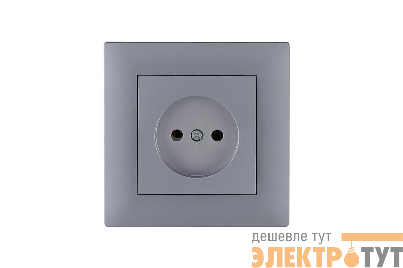 Розетка 1-м Kare RIZZ STAR без заземл. сер. Makel 88065022