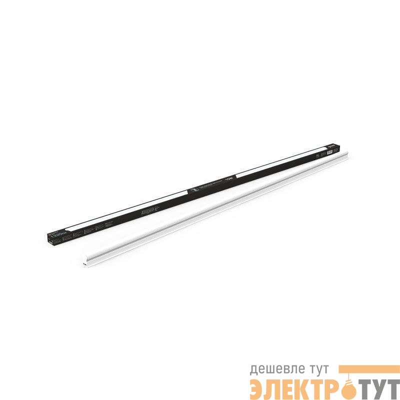 Светильник светодиодный Black 15Вт 4000К IP20 1320лм 170-264В 1175х22х36мм ДВО линейный накладной бел. GAUSS 130511215