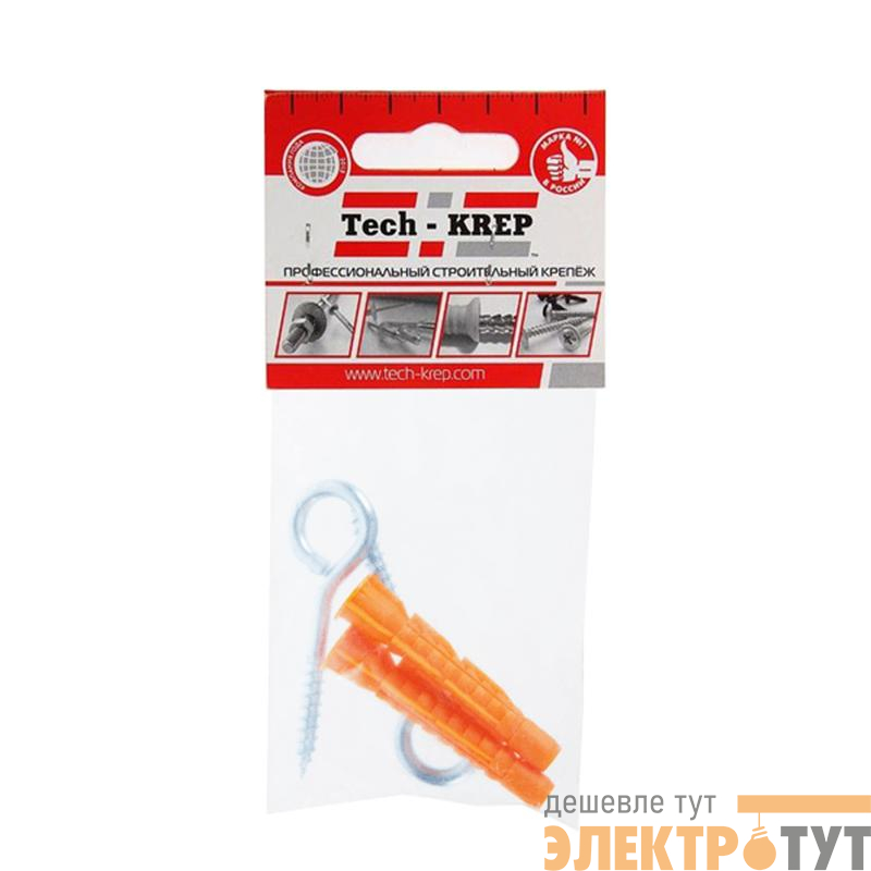 Шуруп-кольцо 5х40 с универс. дюбелем 8.0х51 (уп.2шт) Tech-Krep/Zitar 109500