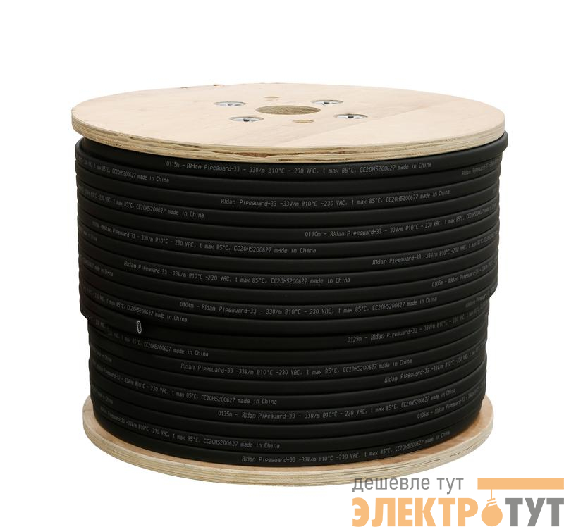 Кабель нагревательный саморег. Pipeguard-33 (В) 230В 300м Ридан 21RT0814R