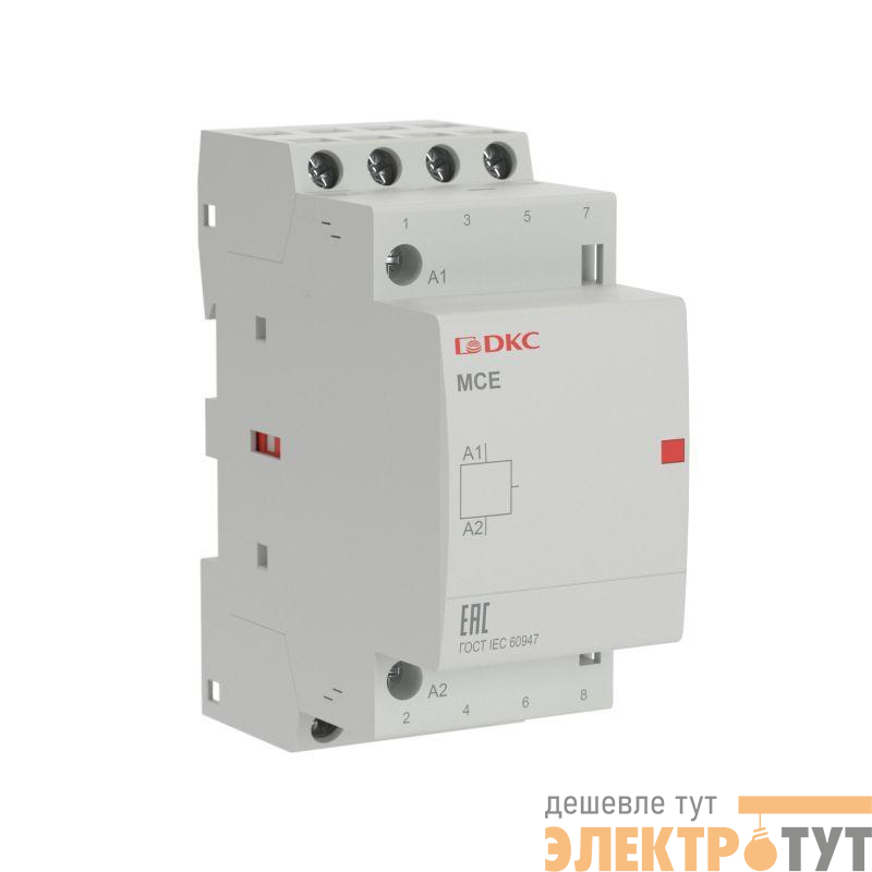 Контактор модульный YON max типа MCE 4P 25A 240В 4НО YON MCE-25-40-A240