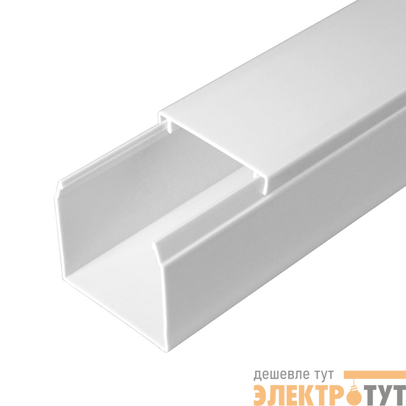 Кабель-канал 40х40 L2000 с двойн. замком бел. Промрукав PR.0640401