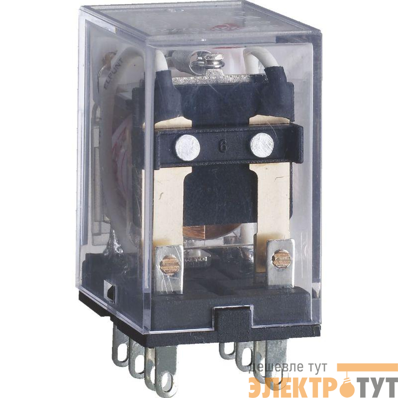 Реле промежуточное JZX-22F 2 конт. 5А 220В AC CHINT 285285