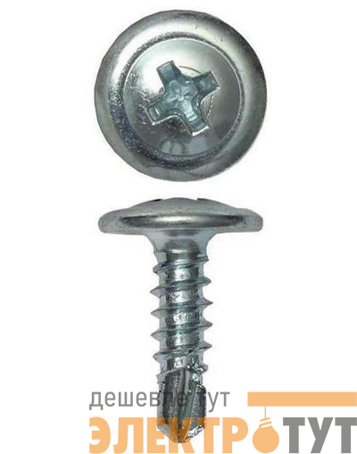 Саморез с пресс-шайбой 4.2х32 со сверлом (уп.200шт) DKC CM274032