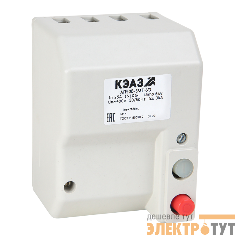 Выключатель автоматический 3п 16А 10Iн 3кА АП50Б 3МТ У3 400В AC КЭАЗ 107267