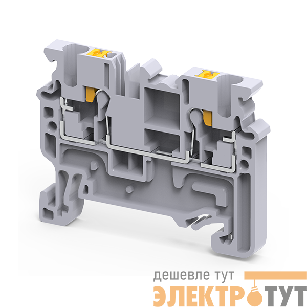 Клемма проходная push-in OptiClip CP-2.5-I-24А (0.2-2.5) сер. КЭАЗ 331838