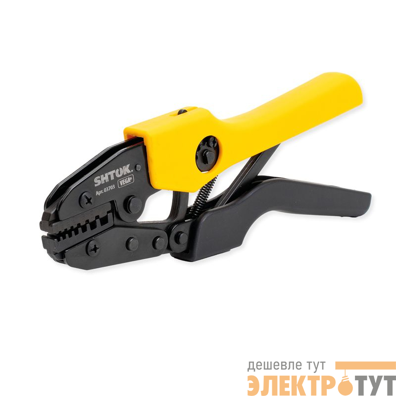 Пресс-клещи ПК-23+ матрица профиль трапеция 2х(0.5-6.0)кв.мм (03703) SHTOK 376210