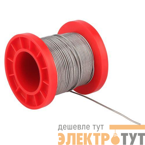 Припой PL-PR05 для пайки ПОС 61 проволока d1.0мм катушка 100 грамм Эра Б0052563