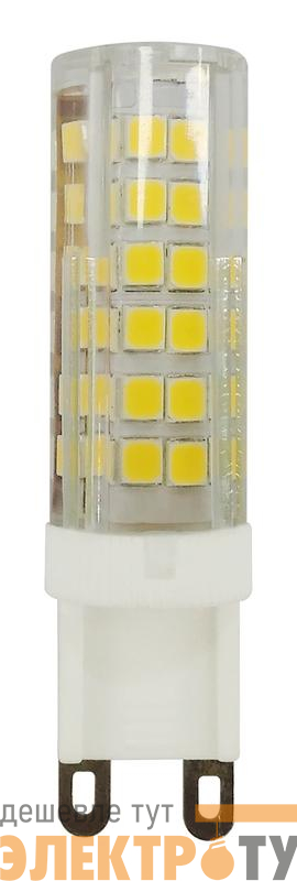 Лампа светодиодная PLED-G9 9Вт капсульная 2700К тепл. бел. G9 590лм 175-240В JazzWay 5001039