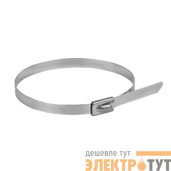 Хомут AISI 304 4.6х200 нерж. сталь FlexLock (уп.10шт) PROxima EKF plc-fl-tss-304-4.6x200-r