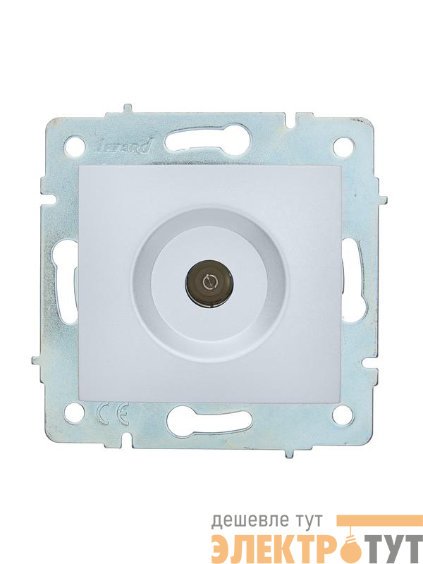 Розетка телевизионная оконечная TV СП ASTI IP20 механизм жемчуж./бел. перламутр. LEZARD 7081-3088-130