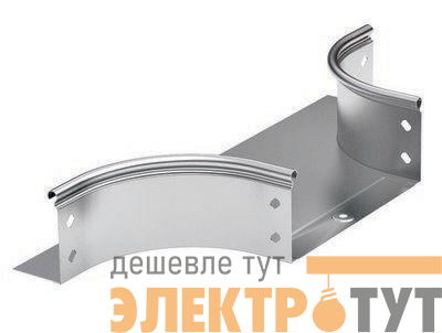 Ответвитель для лотка Т-образ. горизонт. DL 150х100 в комплекте с крепеж. эл. цинк-ламель DKC 36264KZL