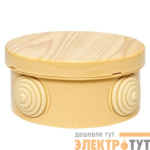 Коробка распаячная КМР-040-039 с крышкой 85х40 4 мембранных ввода IP54 свет. дерево PROxima EKF plc-kmr-040-039-s