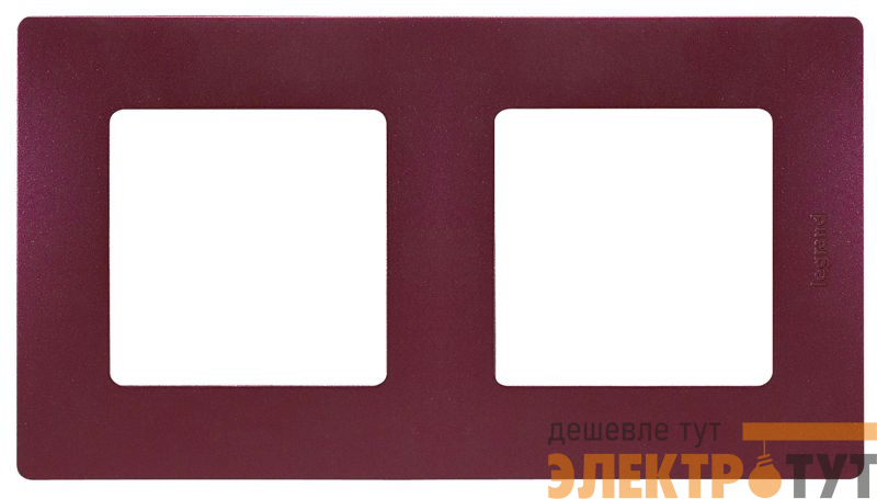 Рамка 2-м СП Etika IP20 сливовый IEK 672562