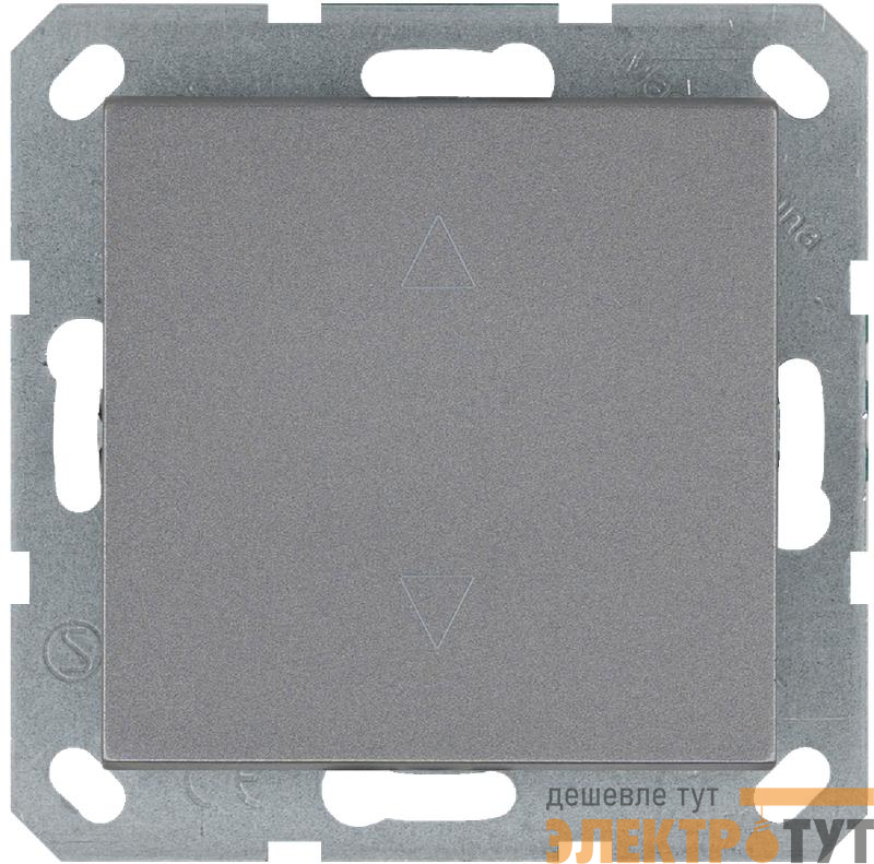 Выключатель для жалюзи 1-кл. 10А IP20 механизм алюм. Jasmart G3018S