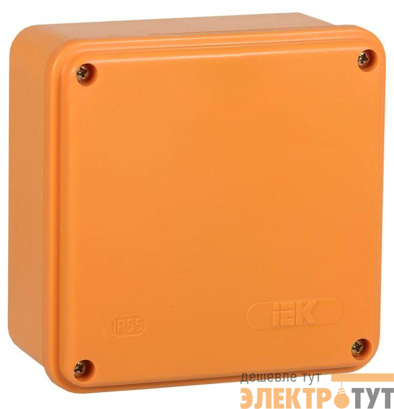 Коробка распаячная огнестойкая ПС 100х100х50 4P 4кв.мм IP44 гладкие стенки IEK UKF20-100-100-050-4-4-09