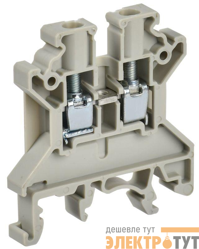 Колодка клеммная CTS ARMAFIX 4кв.мм сер. IEK YCT10-00-K03-004
