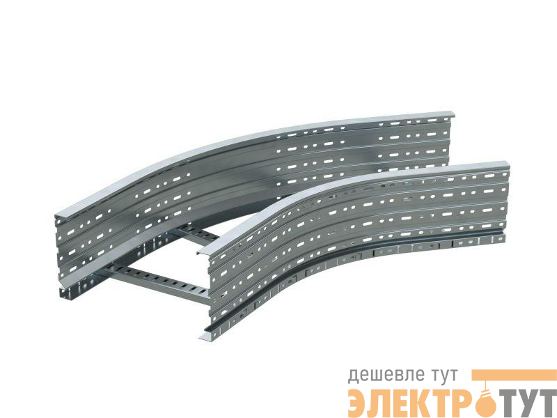 Угол лестничный 45град. 150х400 R600 гор. цинк DKC ULC654R600HDZ