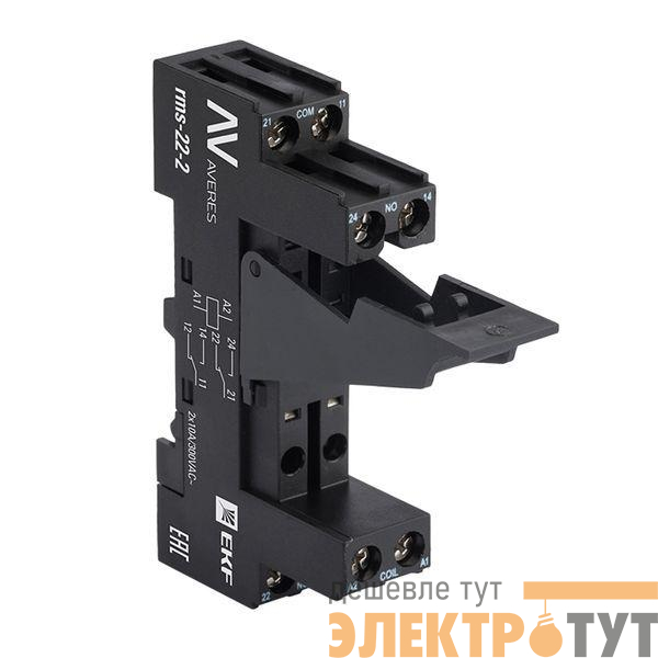 Разъем для реле РM slim 22/2 AVERES EKF rms-22-2