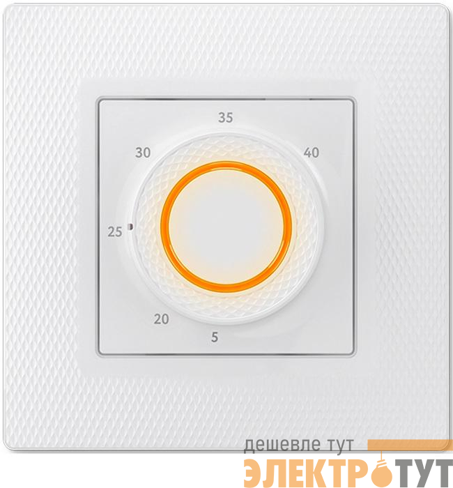 Терморегулятор программируемый LumiSmart 25 3.5кВт 16А датчик пола/датчик воздуха в компл. переходник для рамок Unica/Valena/Basic 55 бел. Теплолюкс 100035924400