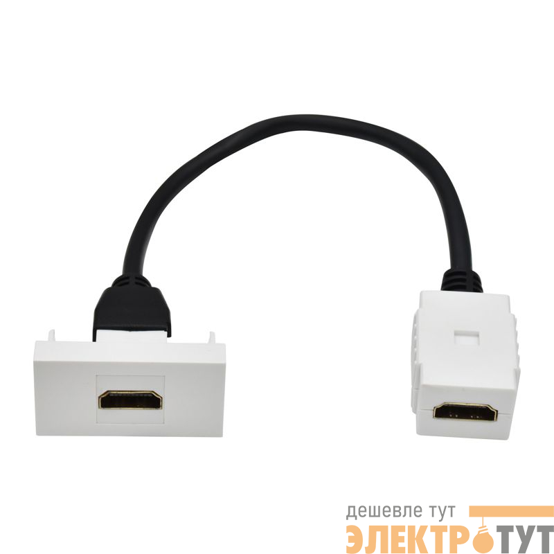 Розетка 1мод. HDMI M/M РКМ-10-00-П бел. PRIMER IEK PR-KK40D-RH-0-1-K01