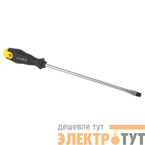Отвертка шлицевая SL 8х250мм двухкомпонентн. рукоятка 250SL8 Эра Б0055870
