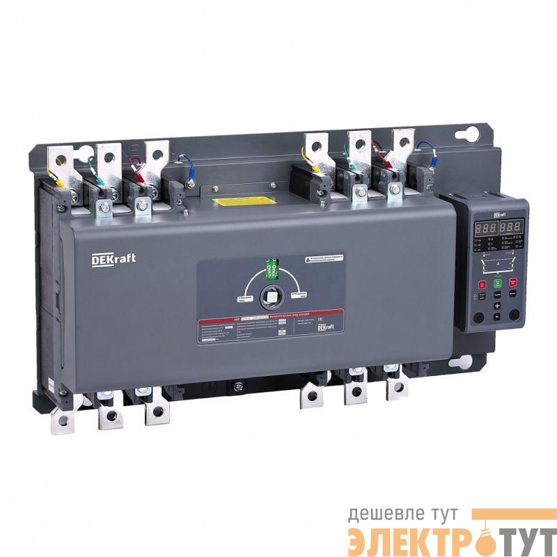 Ввод резерва автоматический АВР АВР-301 4п 16А 25кА на авт. выкл. со встроен. блоком управления DEKraft 41009DEK