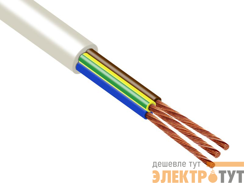 Провод ПВСнг(А)-LS 3х1.5 (2х1.5+1х1.5) 380В Б (уп.100м) ПромЭл 13431250