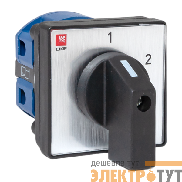Переключатель кулачковый ПК-1-51 1п 25А "1-2" IP65 EKF pk-1-51-25-65