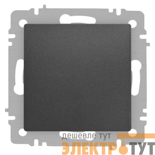 Кнопка Accent 6-109-07 10А-250В IP20 СУ графит Intro Б0063617