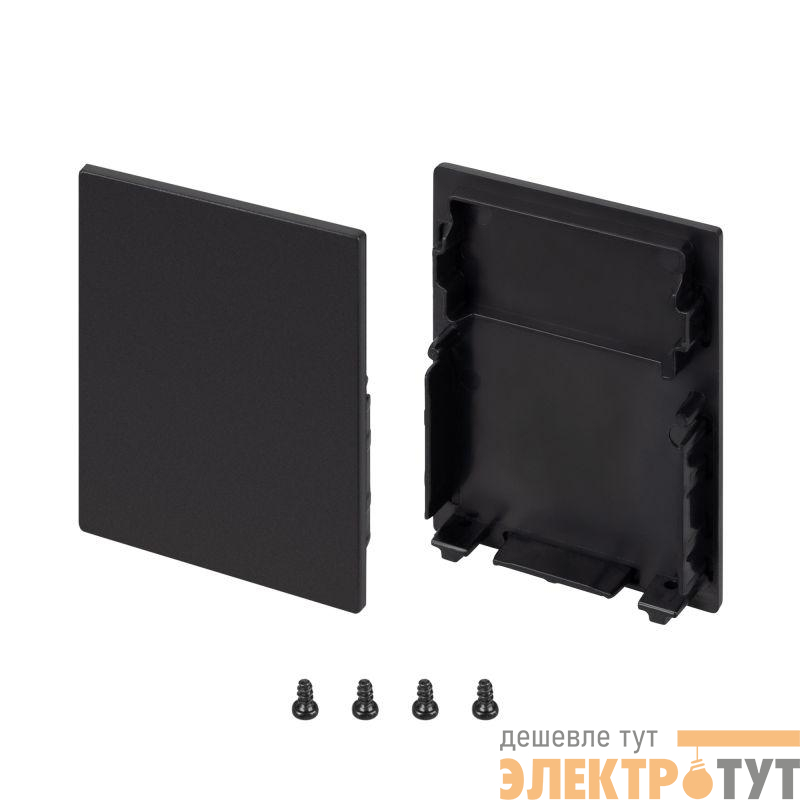 Заглушка SL-LINE-4050-3L-MIDDLE BLACK глухая пластик (комплект) Arlight 044676