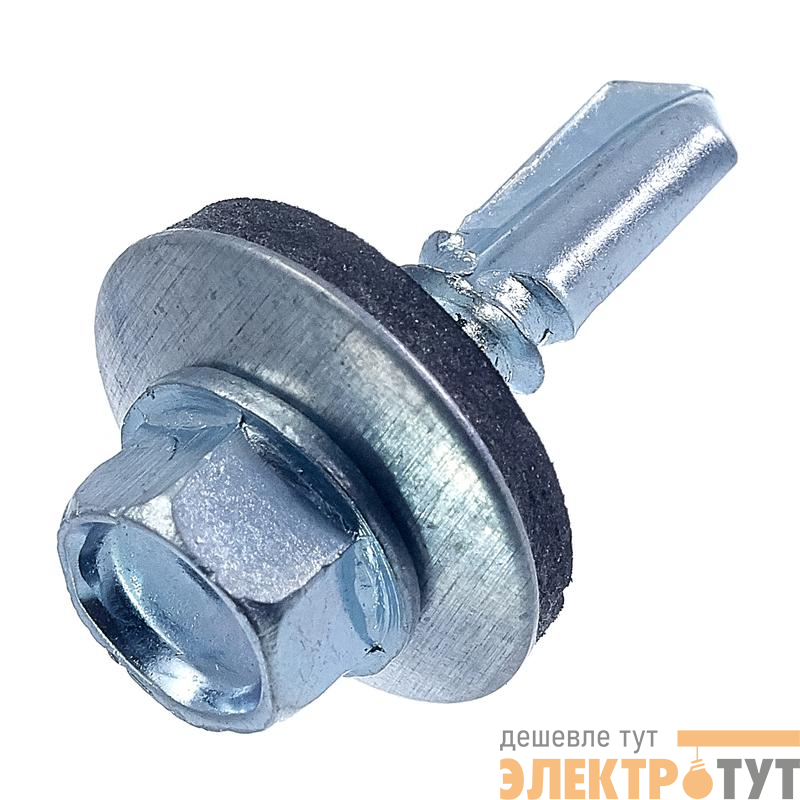 Саморез кровельный 5.5х19 цинк (уп.60шт) коробка СТРОЙМЕТИЗ 299549