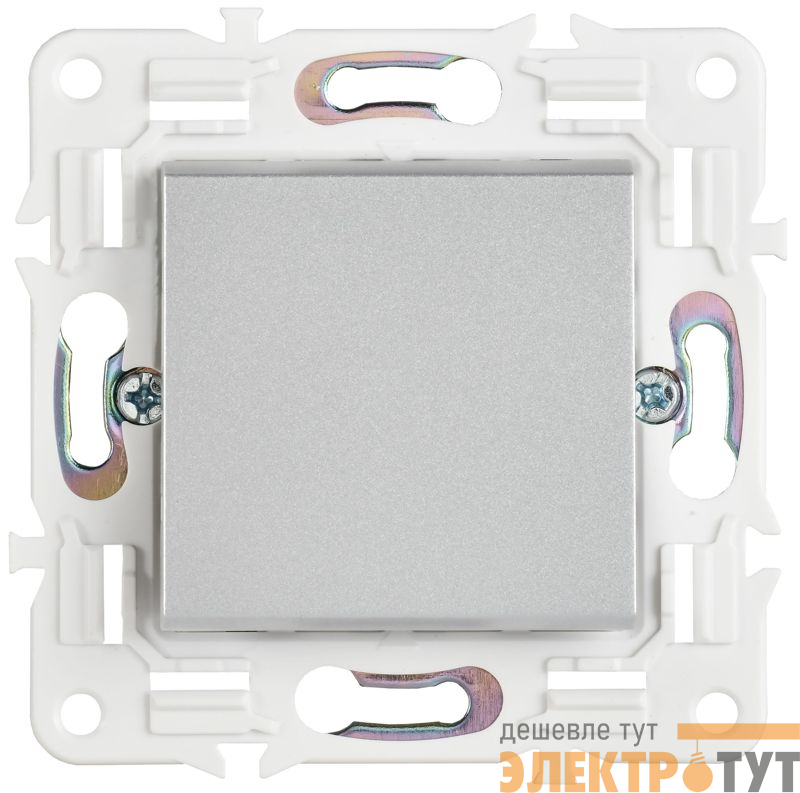 Выключатель проходной 1-кл. SKANDY 10А SK-V02S серебр. IEK SK-V12-0-10-K23