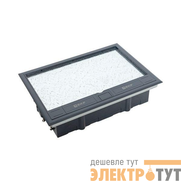 Лючок напольный с изменяемой глубиной C-Line 24 (с приборной рамкой) EKF cl-ln-k-24