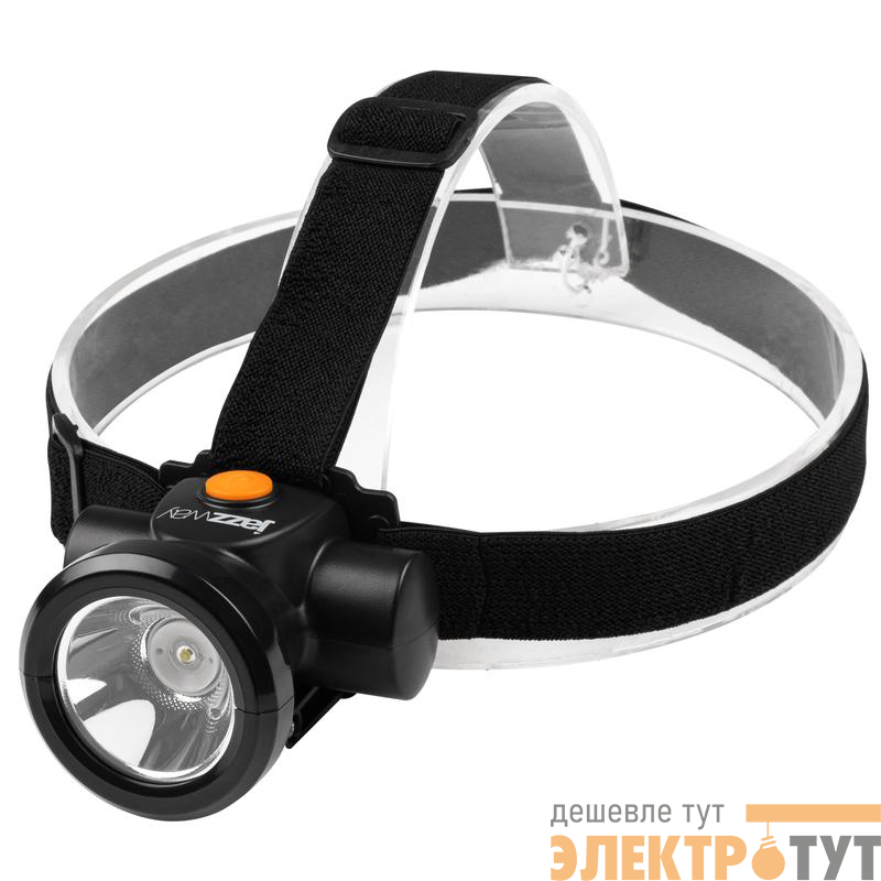 Фонарь аккумуляторный налобный AccuH8-L3W 3Вт IP20 2 режима: яркий 4ч/экономичн. 15ч аккум. 2А.ч регулир. угол наклона JazzWay 5024571