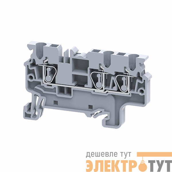 Клемма с тремя контактами пружинная OptiClip СХ-2.5-TRIPLET-I сер. КЭАЗ 289747