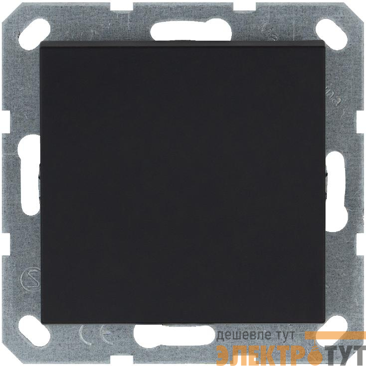 Переключатель перекрестный 1-кл. 10А IP20 механизм черн. матов. soft touch Jasmart G3013PB